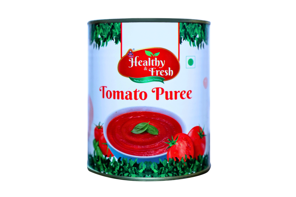 Can of Healthy & Fresh Tomato Puree